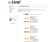 Tablet Screenshot of e-live.com.br